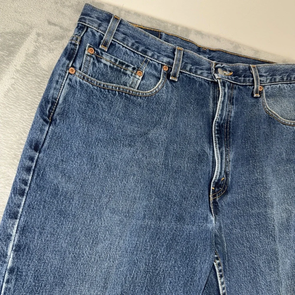 Vintage Levis 550‎ Jeans 38 x 34 Medium Wash Straight Blue Red Tab Denim